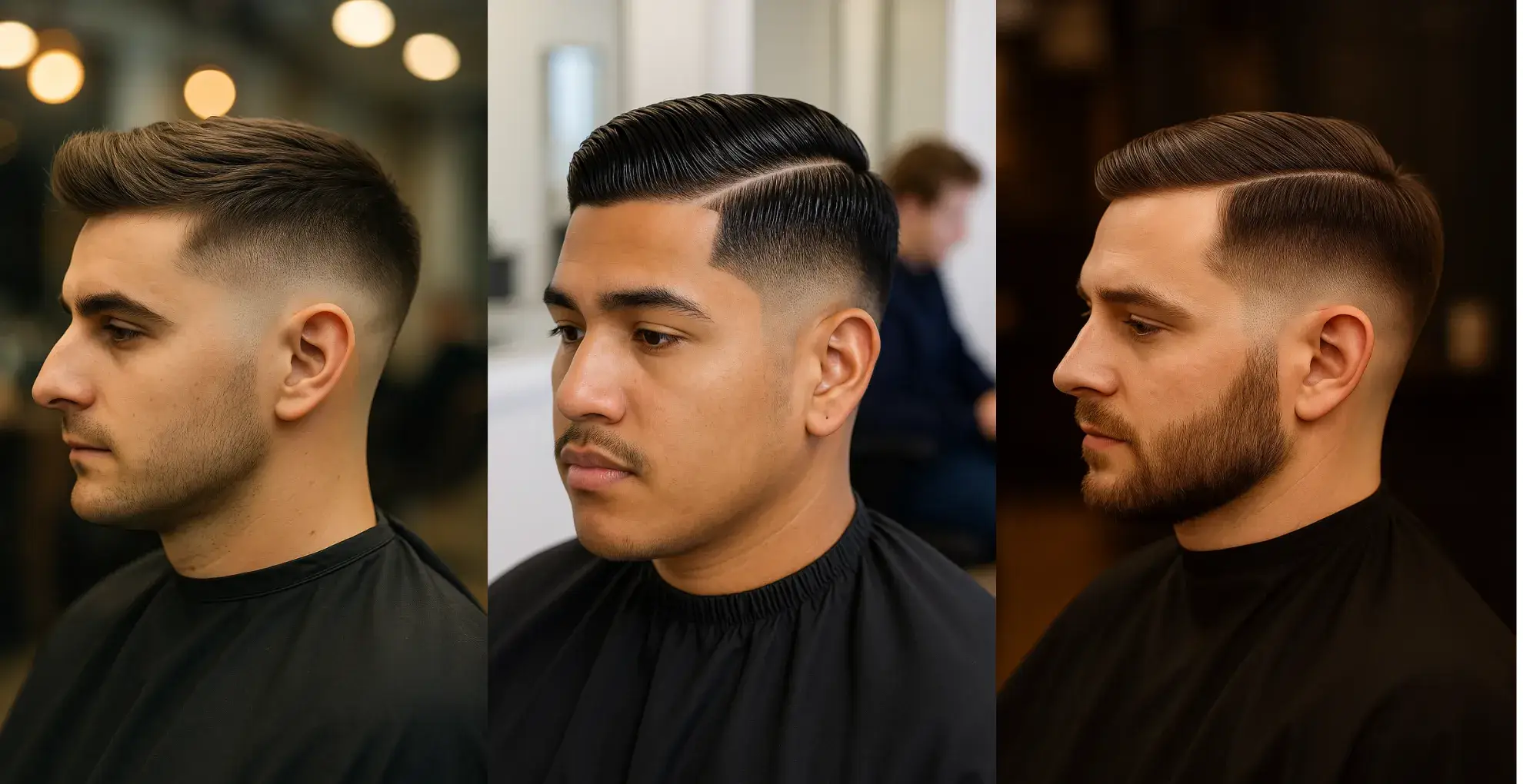 Burst Fade Side Part