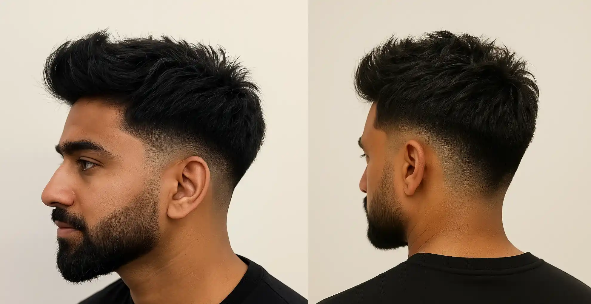Low Taper Quiff Haircut 