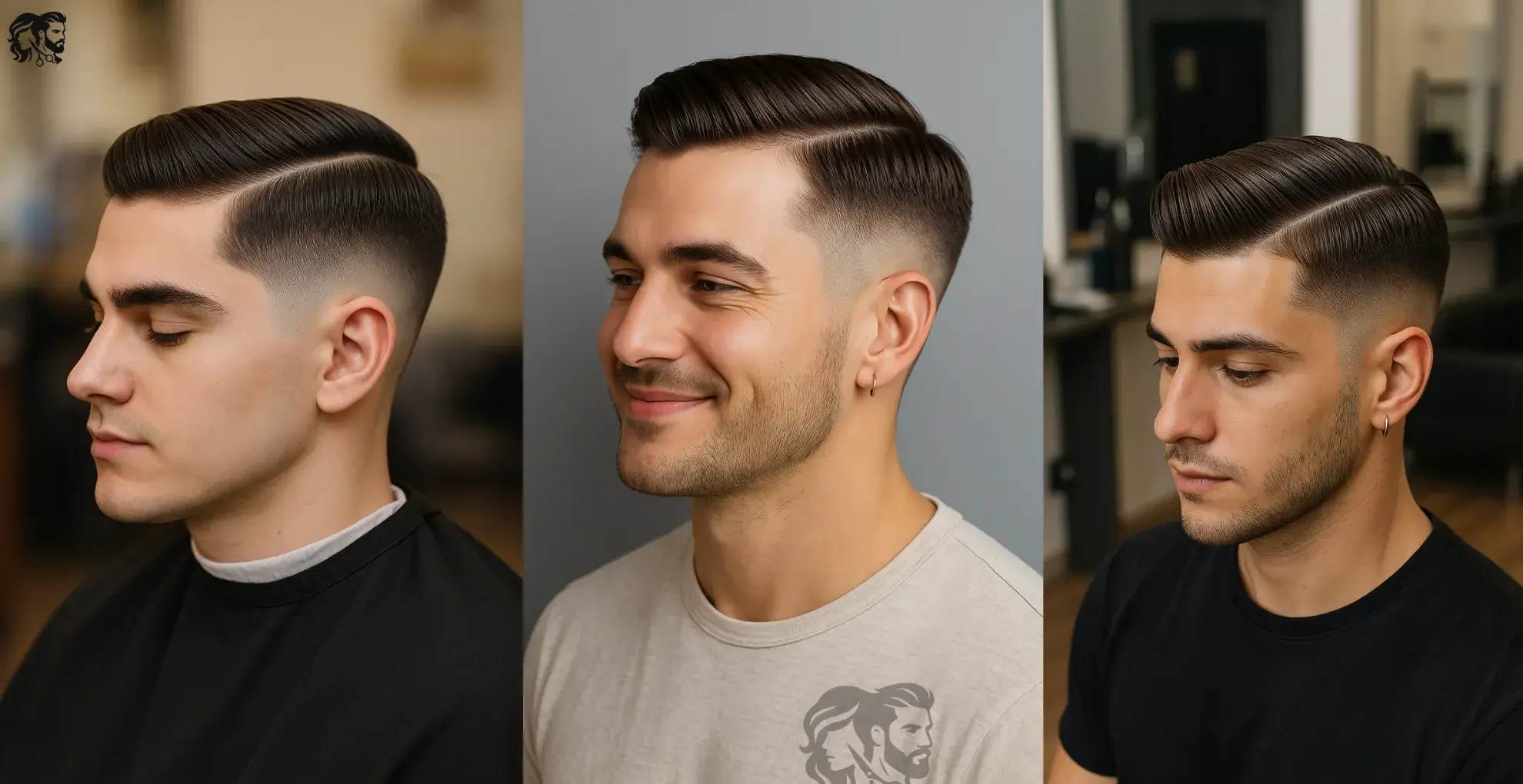 Side Part Mid Fade