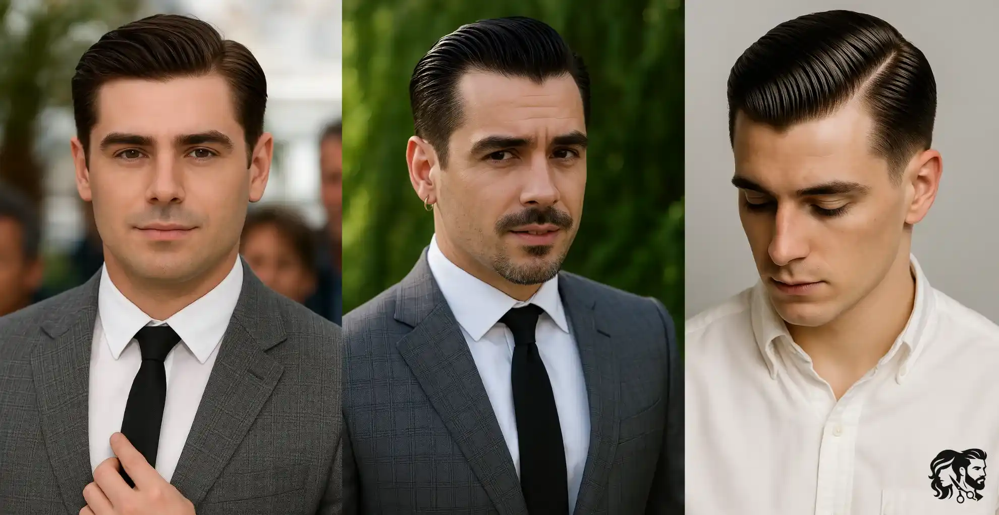 Side Part Slick Back