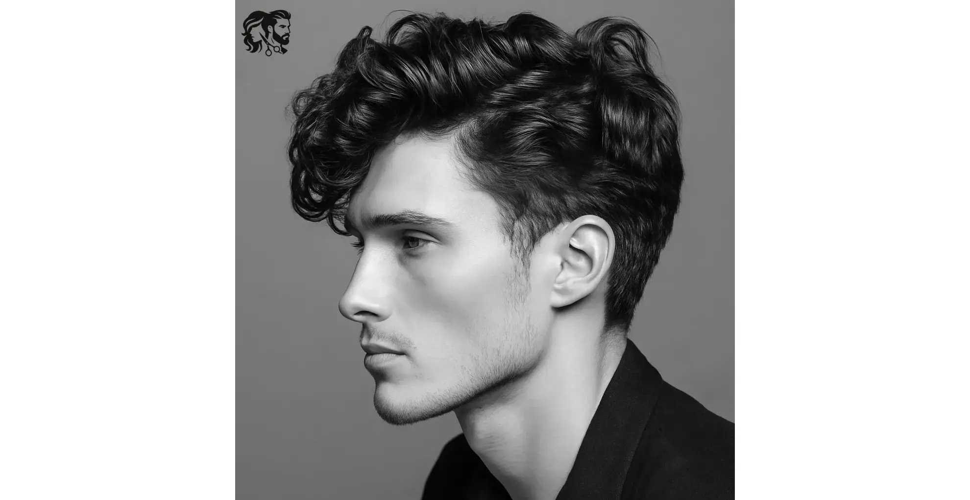 Side-Parted Cut with Wavy Top