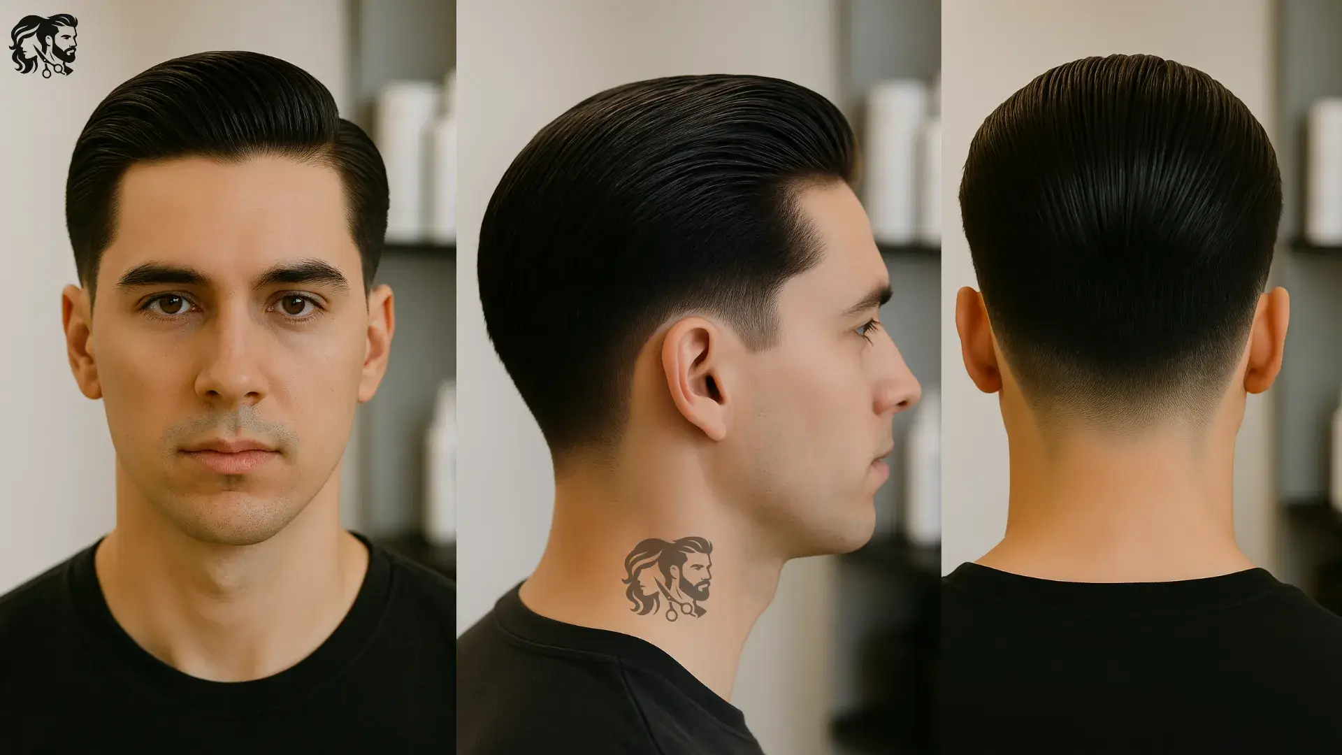 Slick Back Pompadour