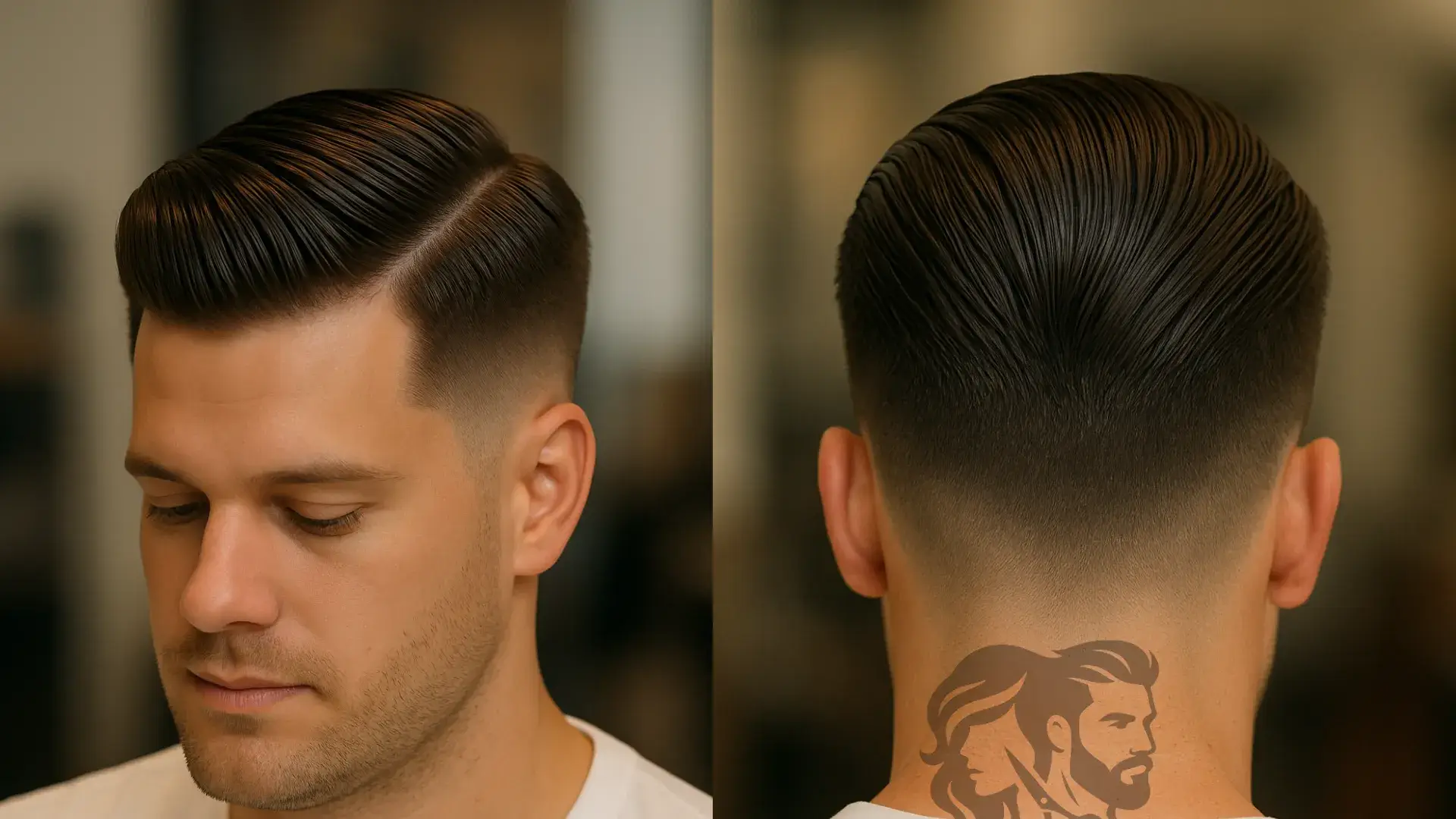 Slick Back Side Part Fade
