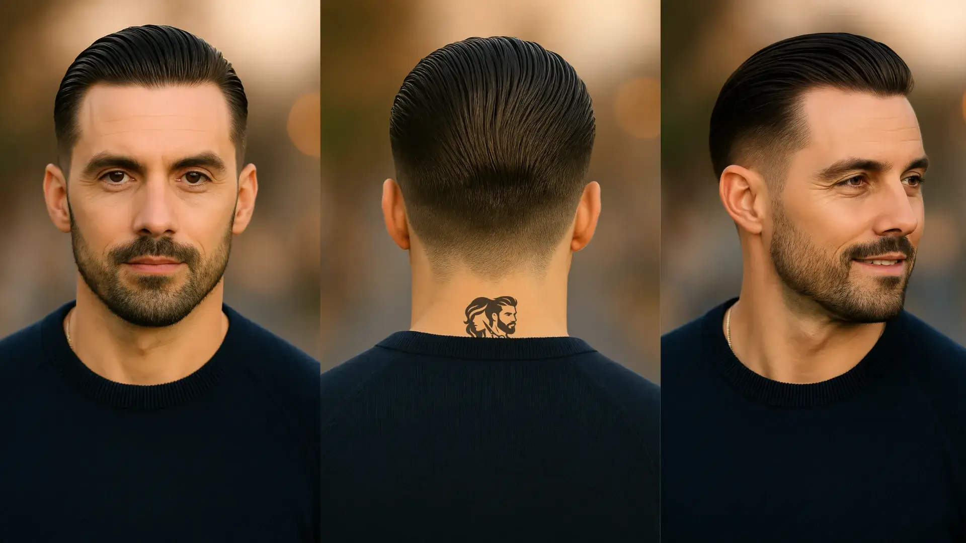 Slick Back Taper Fade
