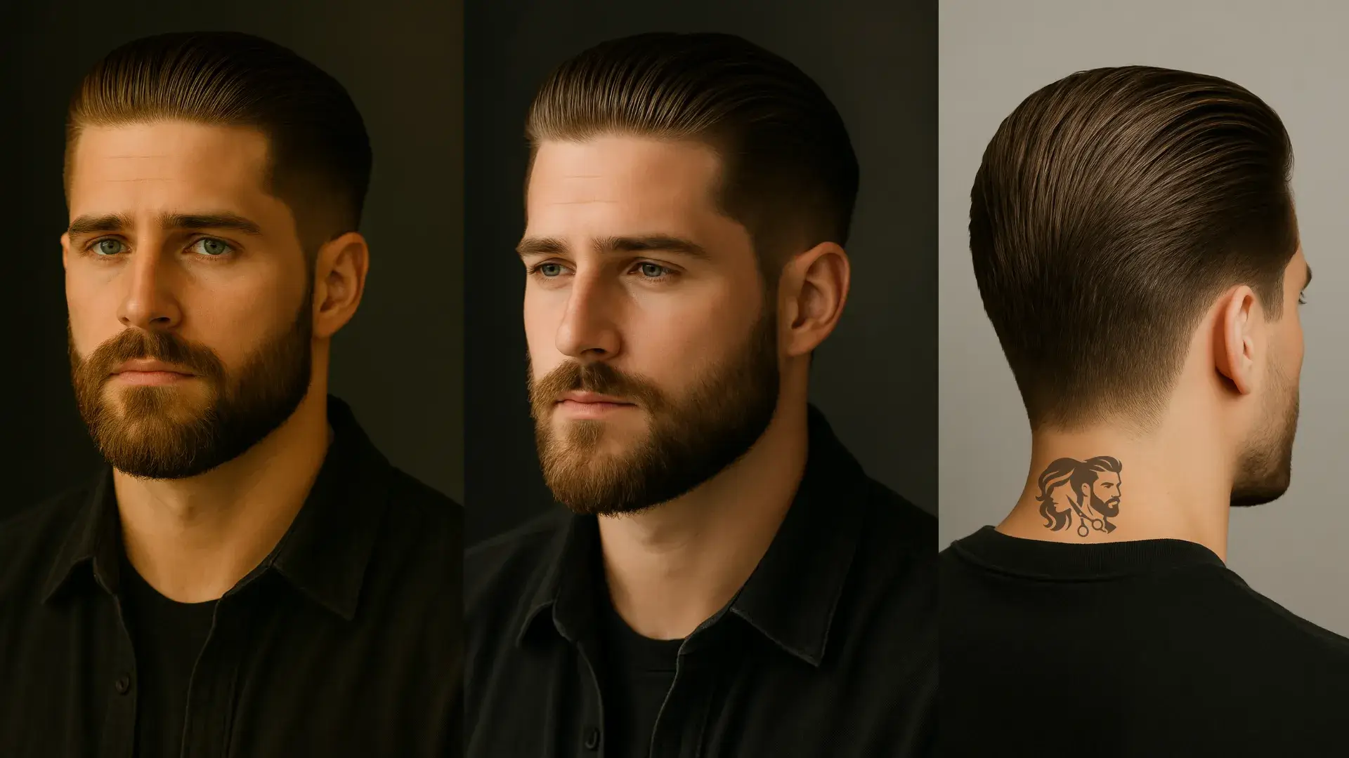 Slick Back with Beard