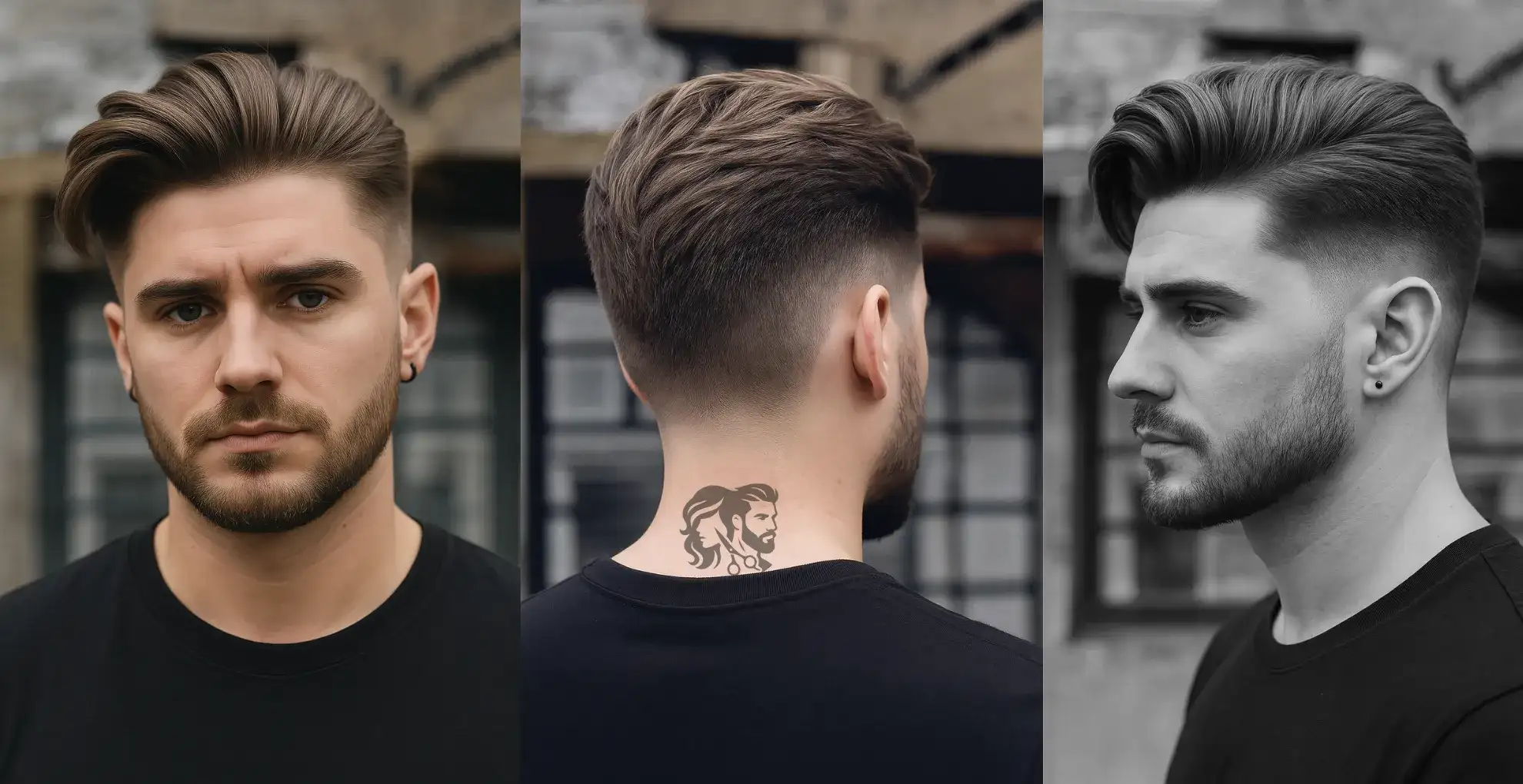 Slick Back with Quiff Haircut