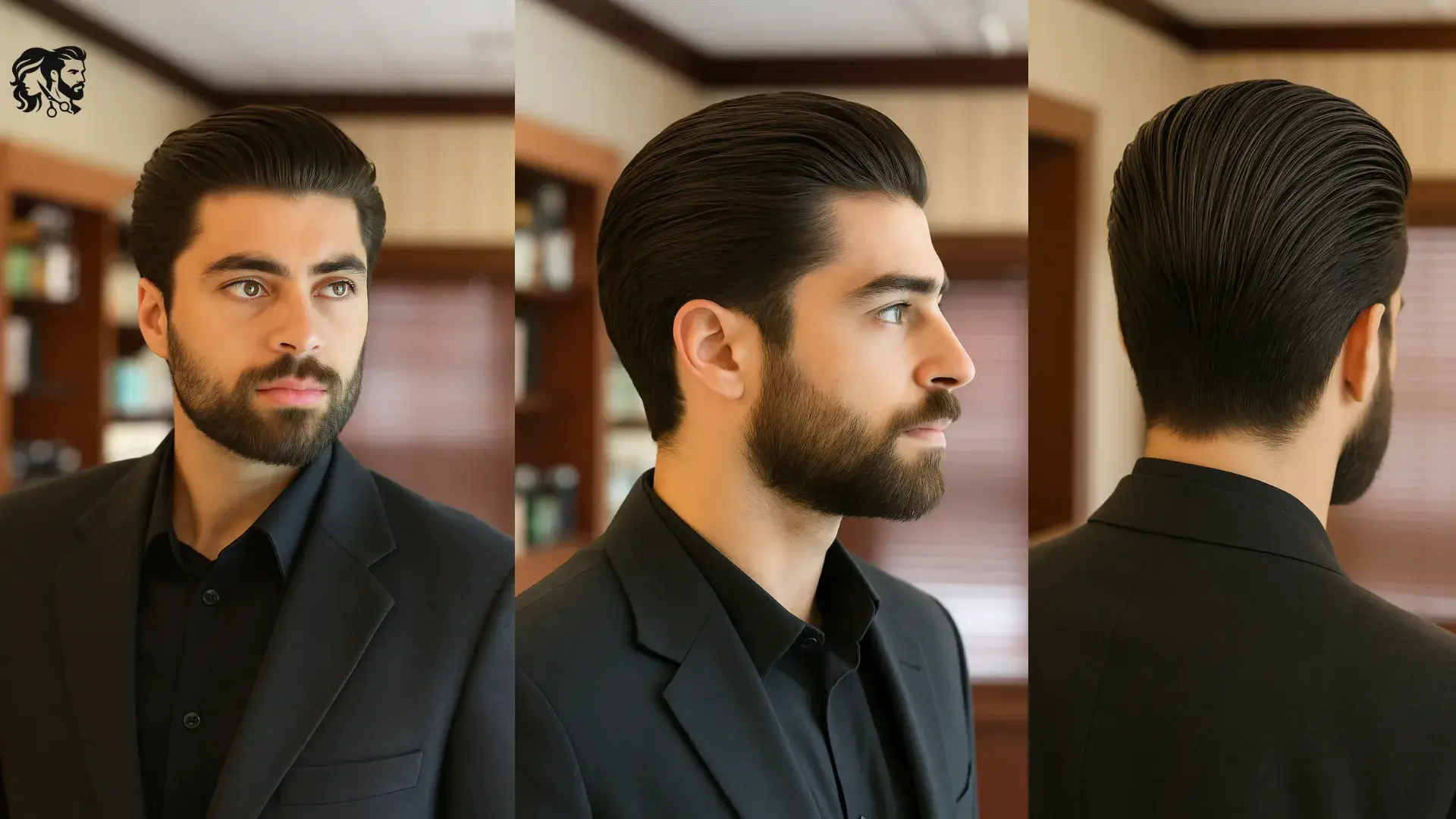 Voluminous Full Slick Back / Slick Back with Volume