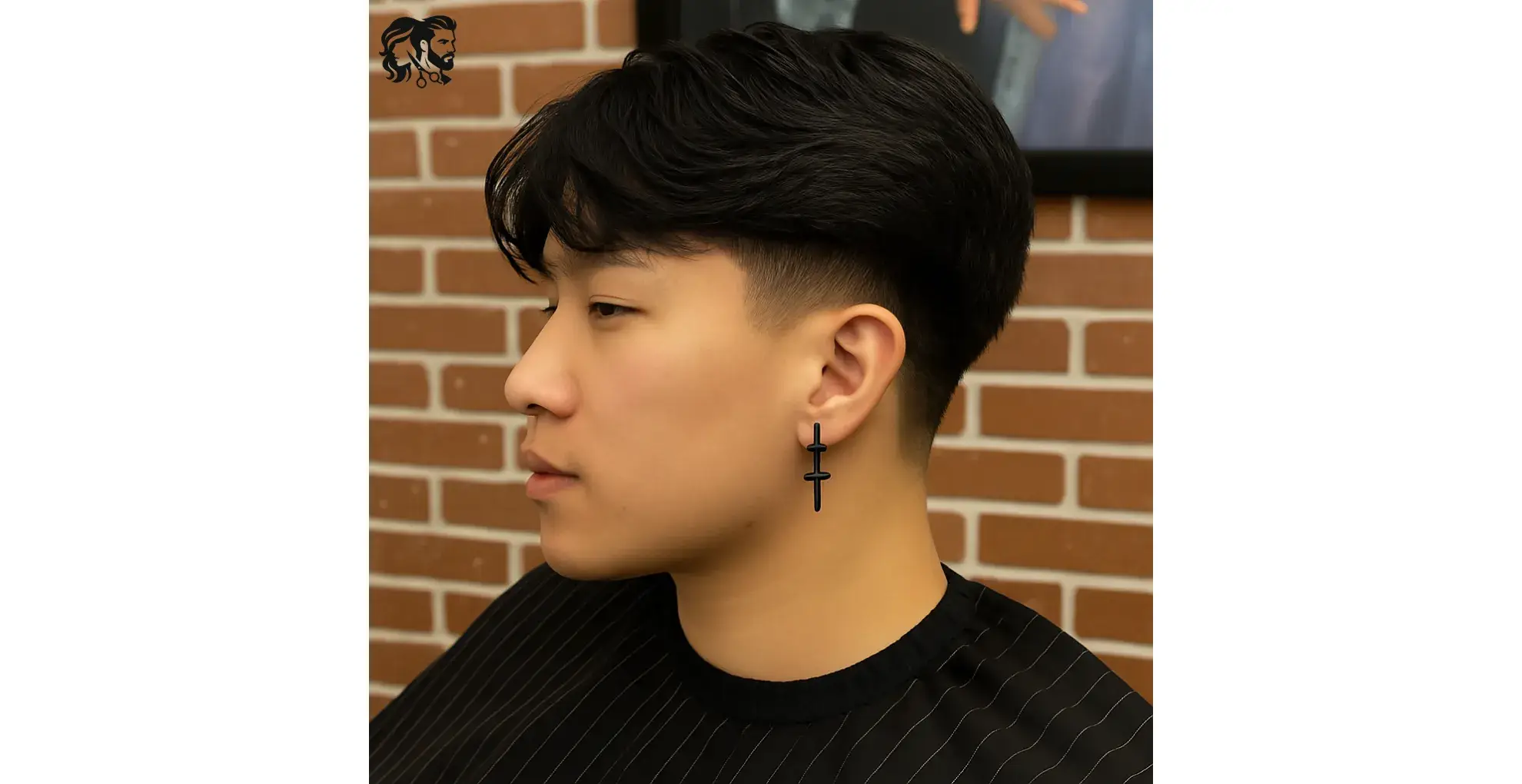 Taper with Mid-Length Hair on Top