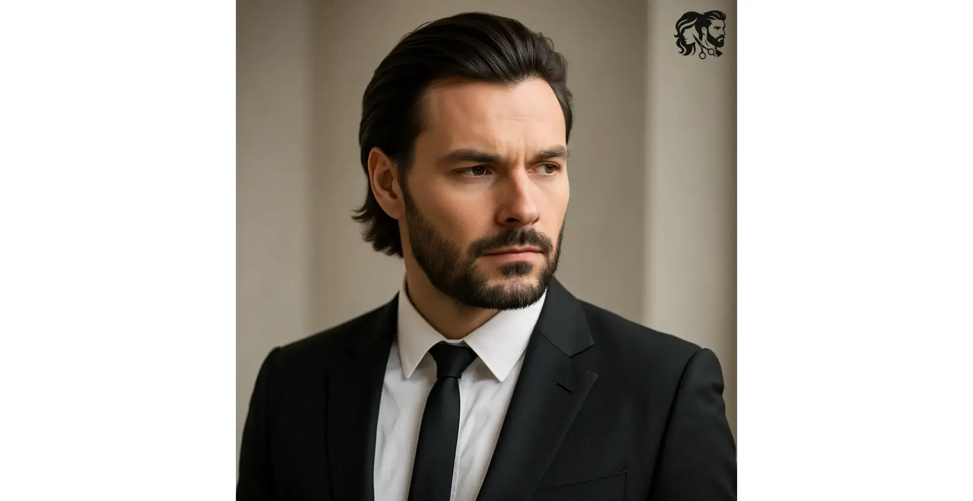 The Slicked-Back Medium Cut