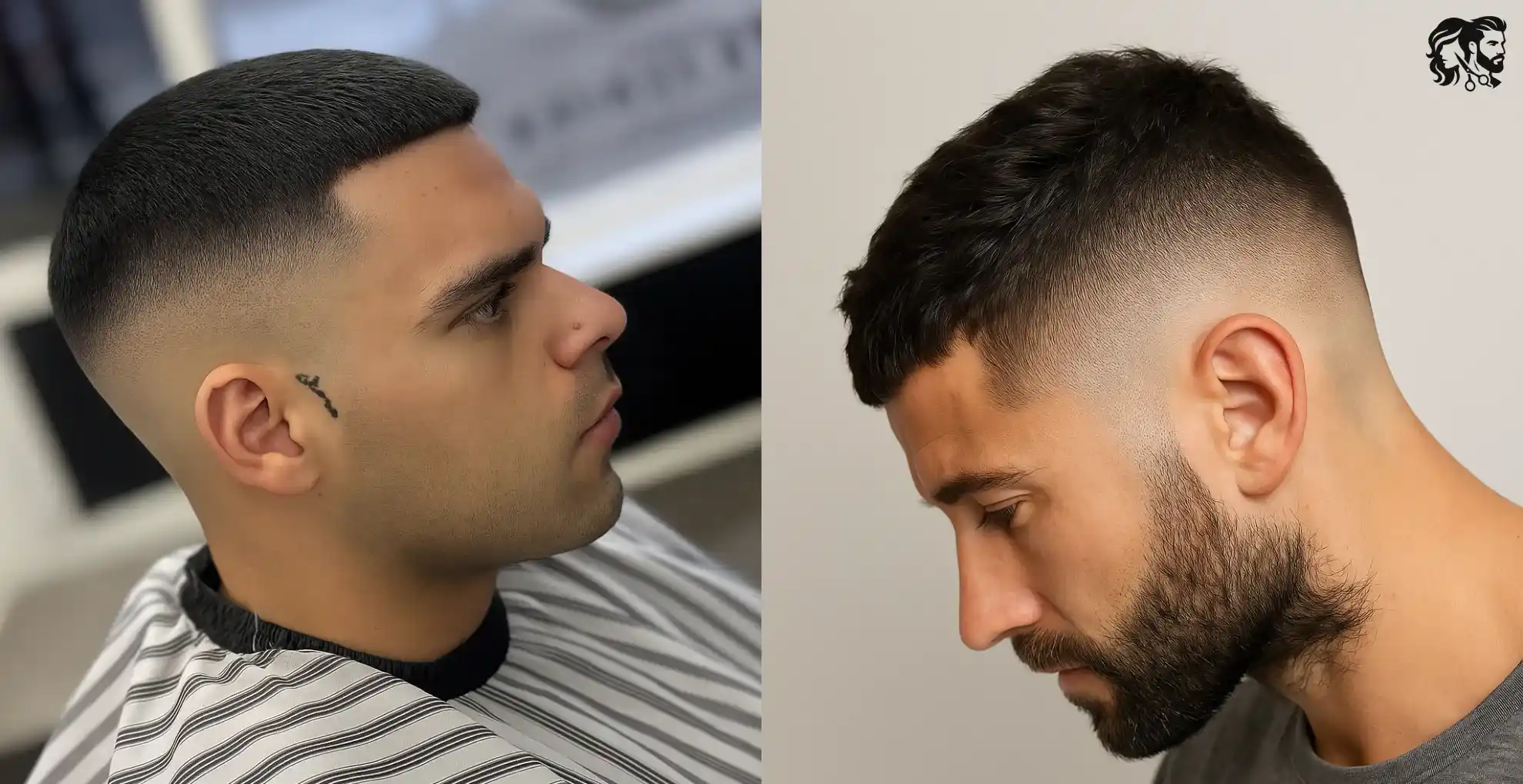 Thick Crew Cut with Skin Fade