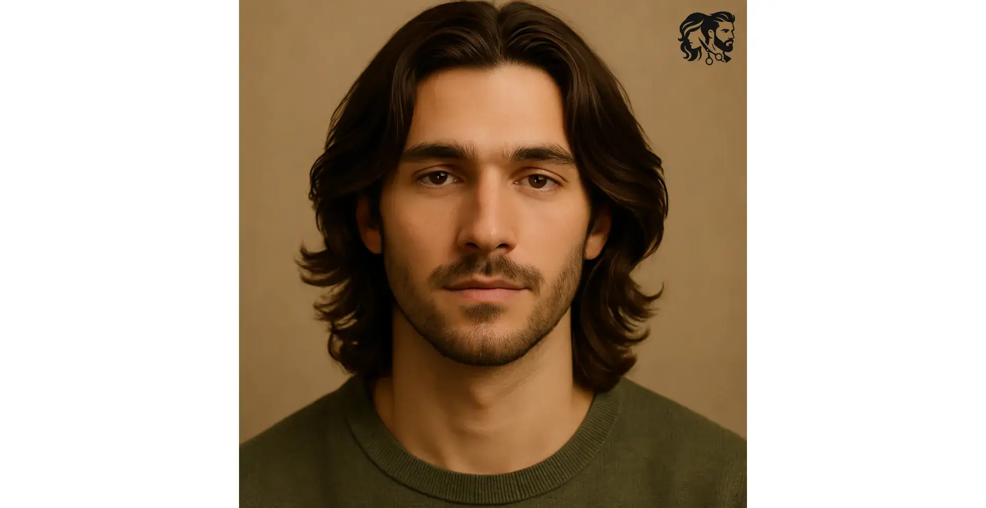 Attractive Long Flowing Middle Part