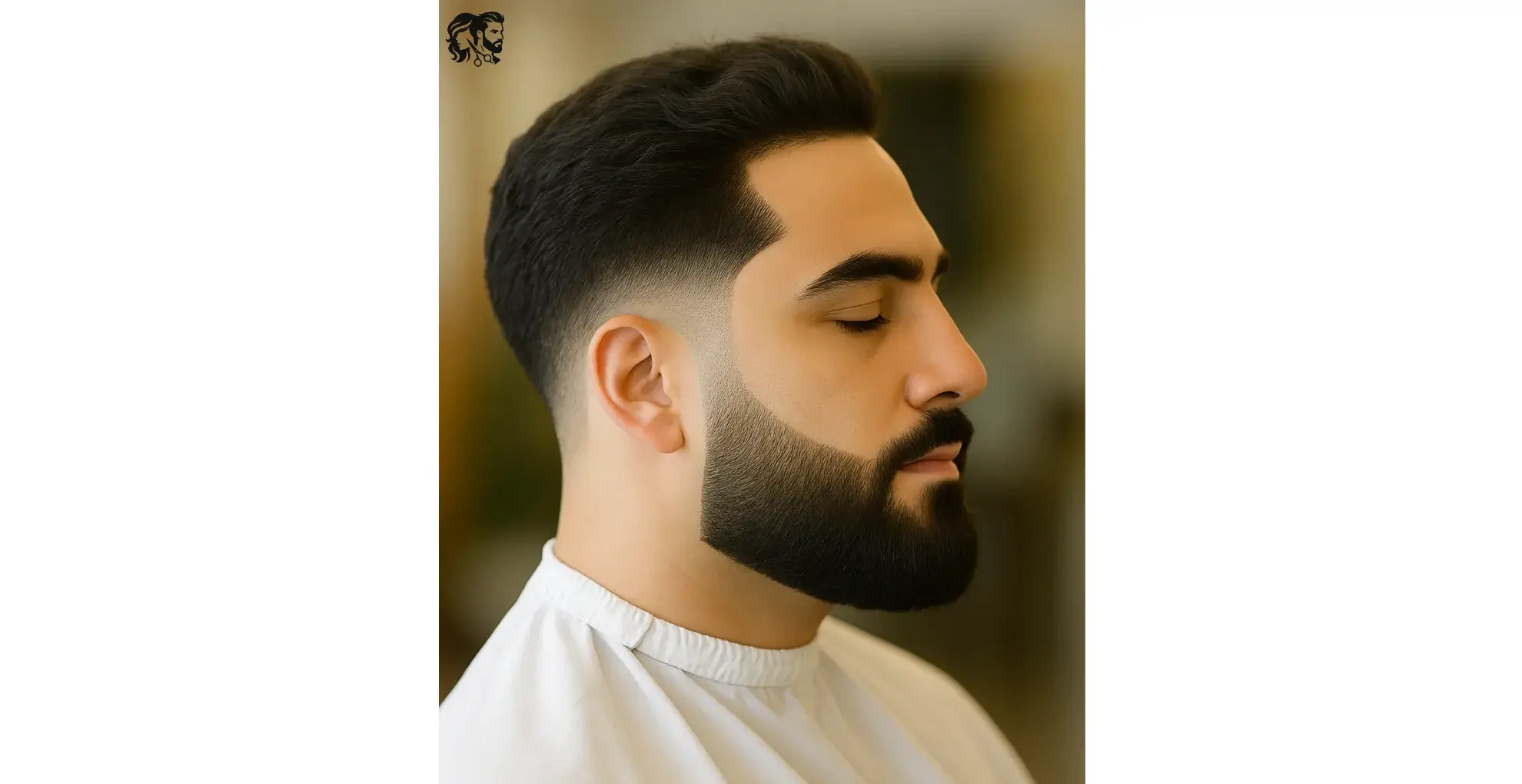 Brush Back with Taper Fade and Line Up