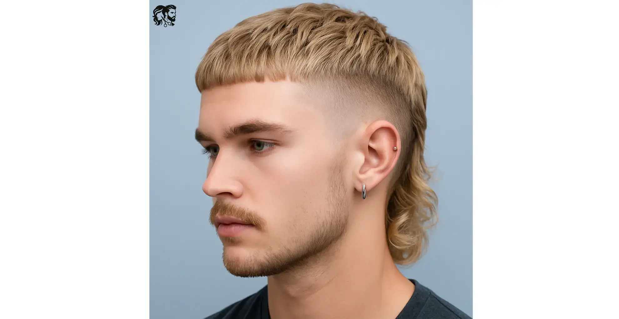 Caesar Cut with Mullet