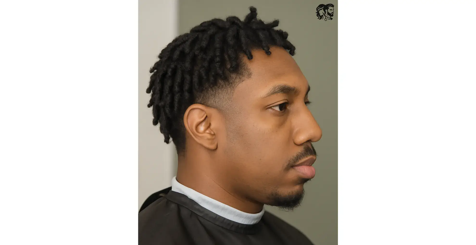 Clean Taper Fade with Twisted Locs