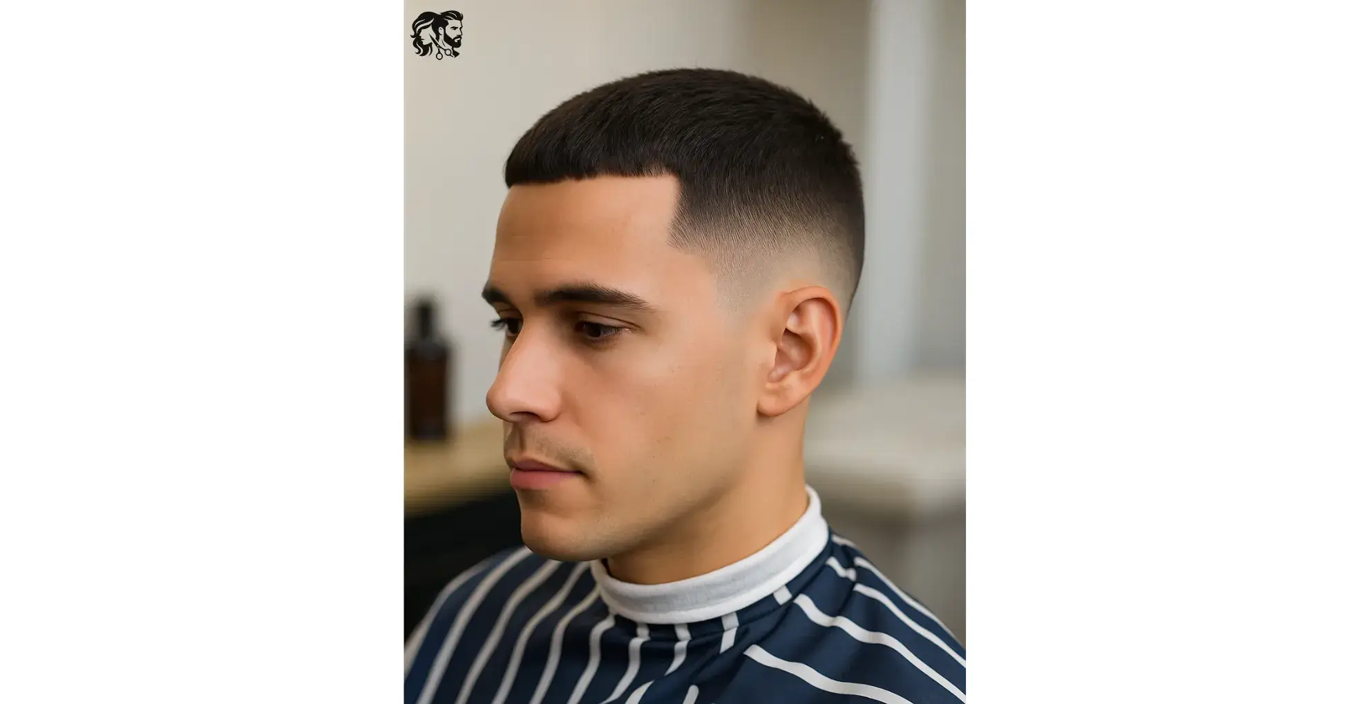 Crew Cut With Mid Fade