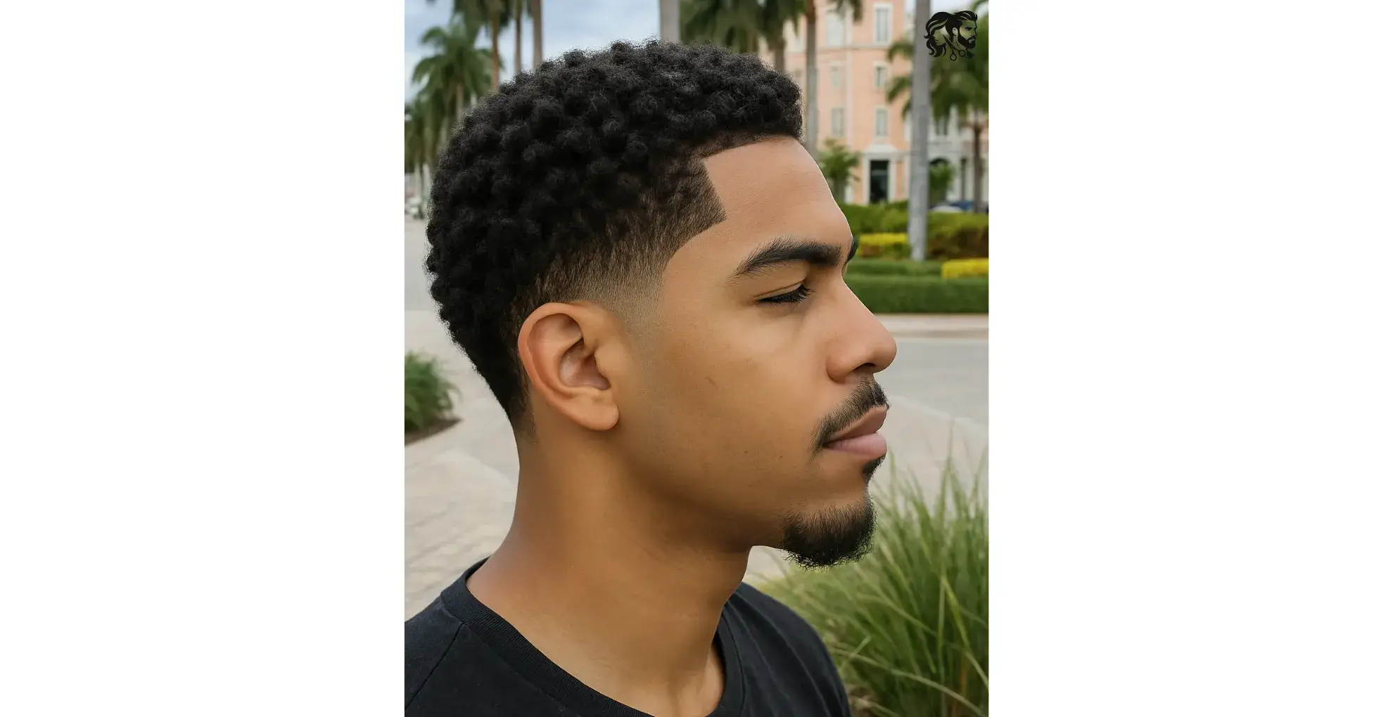 Cropped Afro with a Low Taper