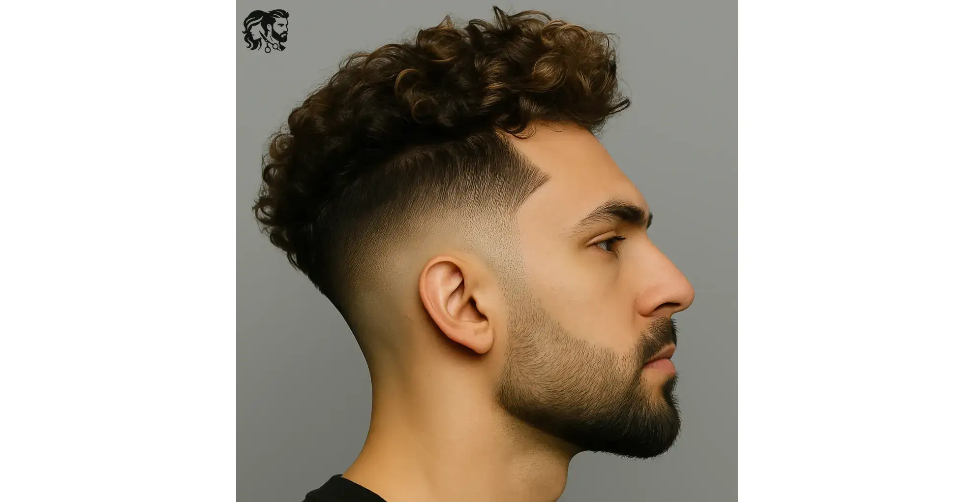 Curly Fringe with a Fade