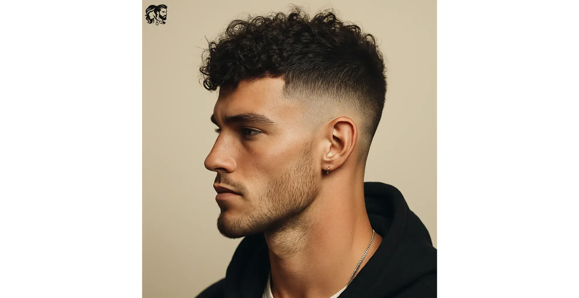 Curly Hair Fade for Men