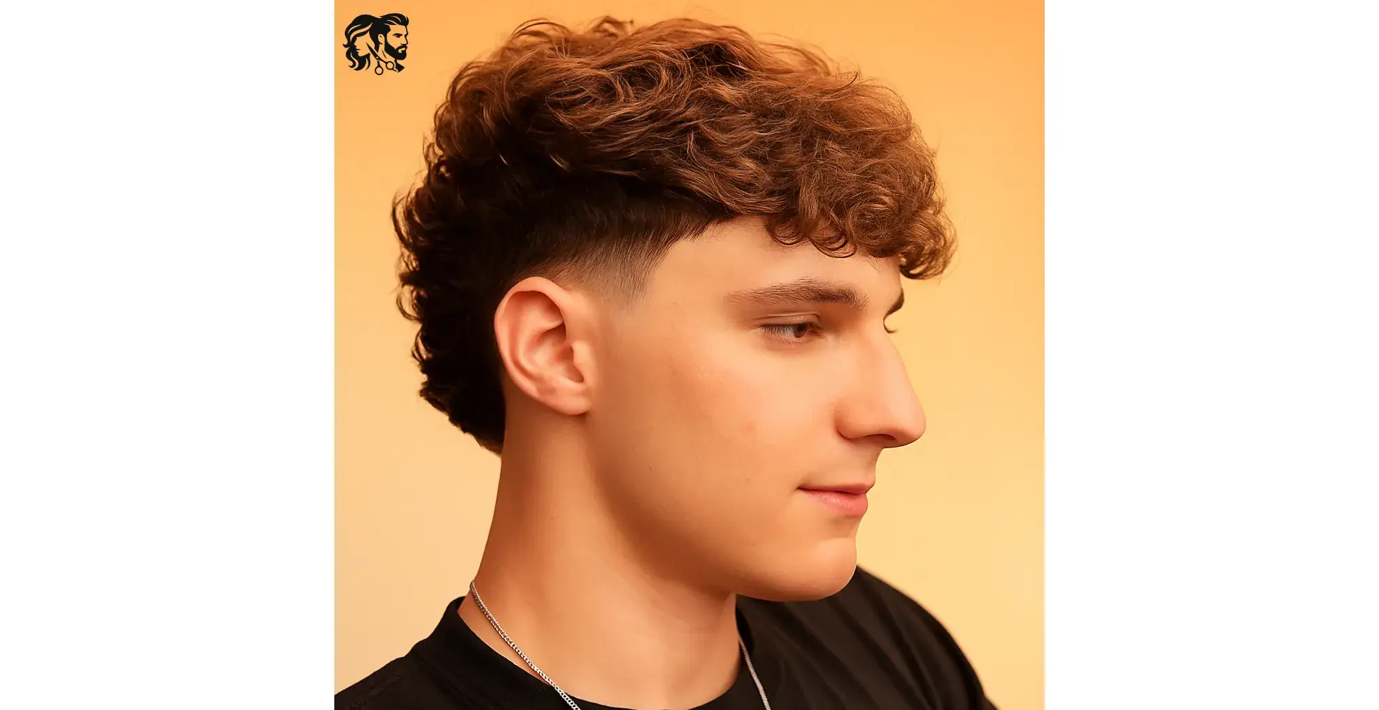 Curly Textured Fringe Mullet