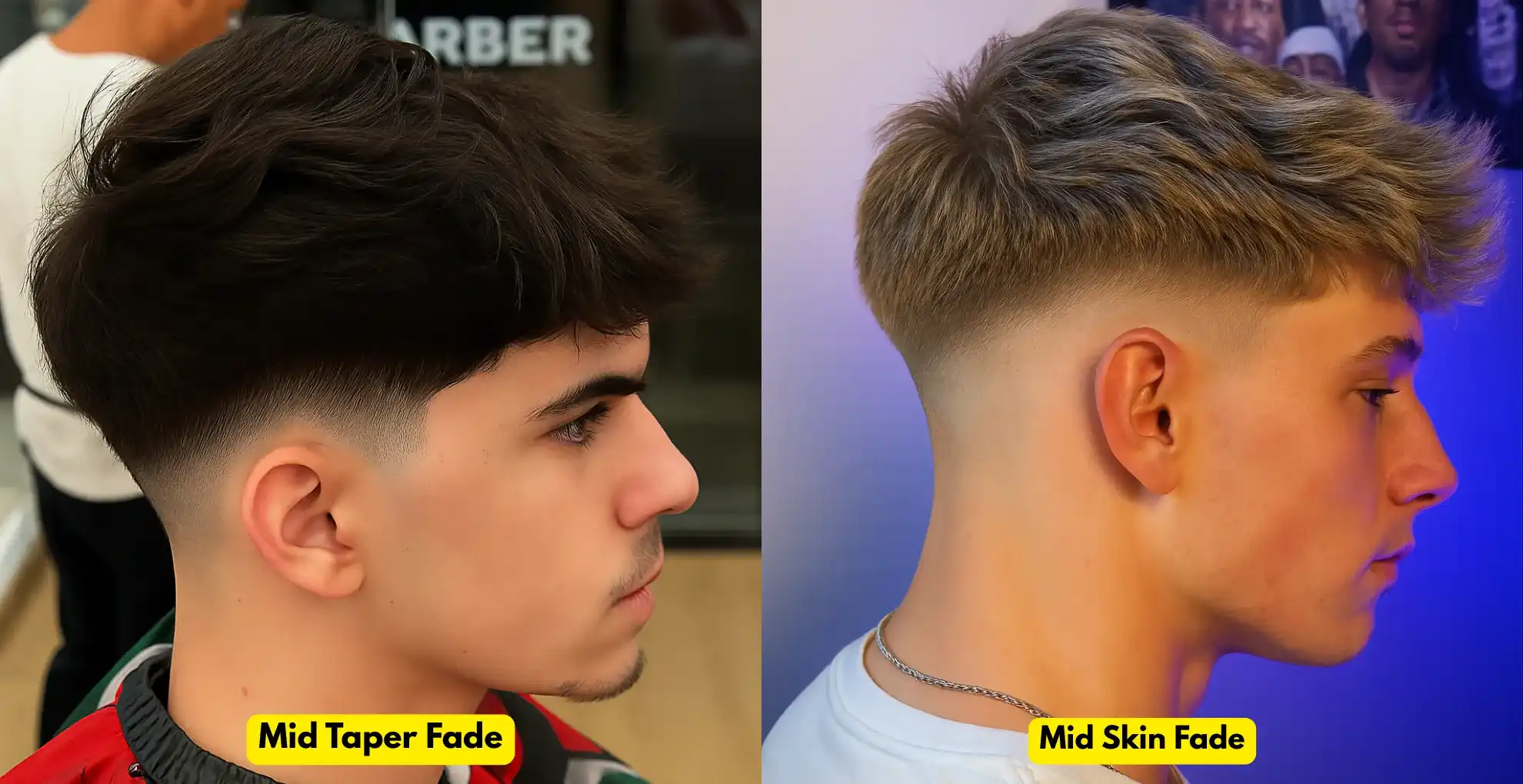 Mid Taper Fade vs Mid Skin Fade 