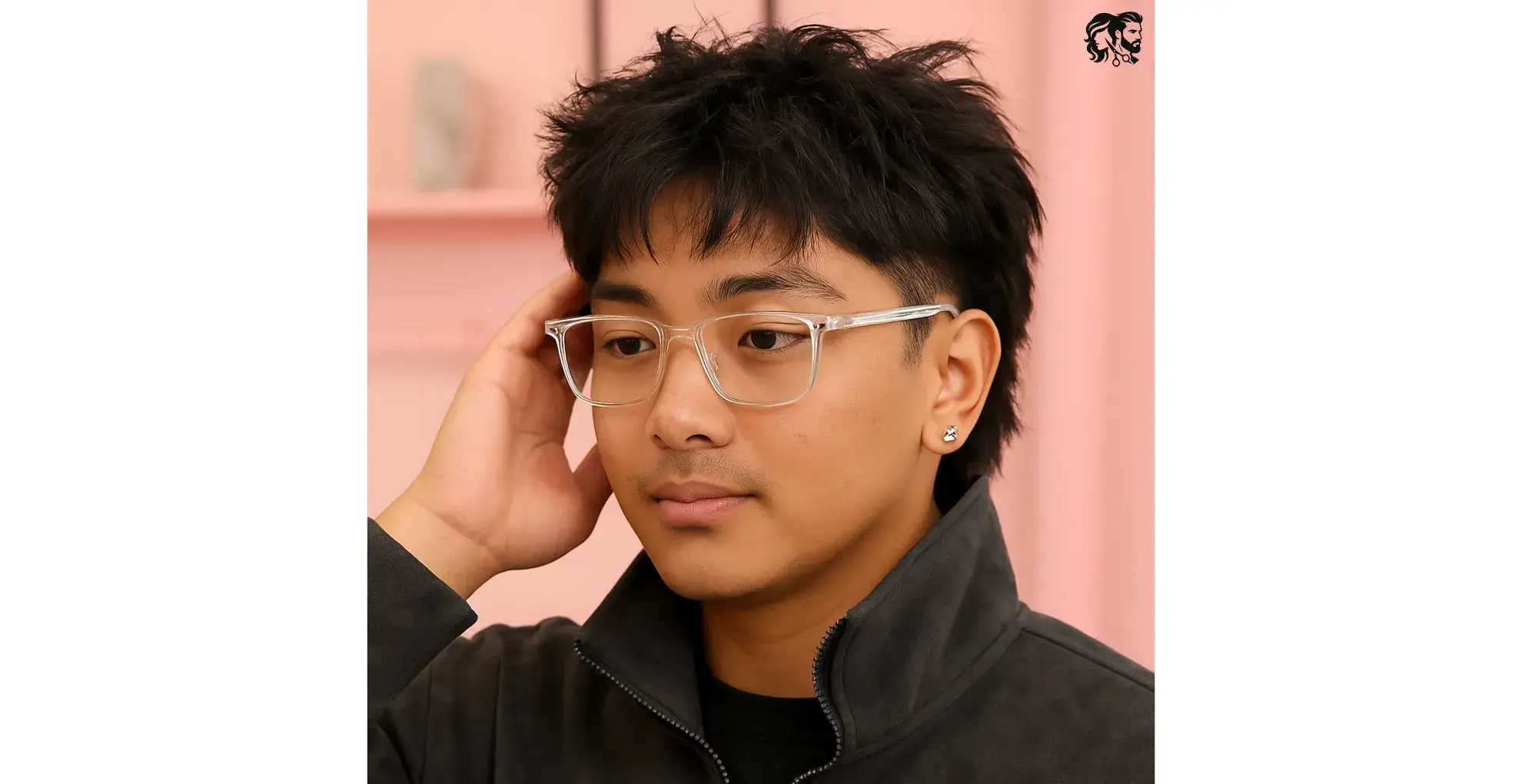 Faded Mullet with Fringe