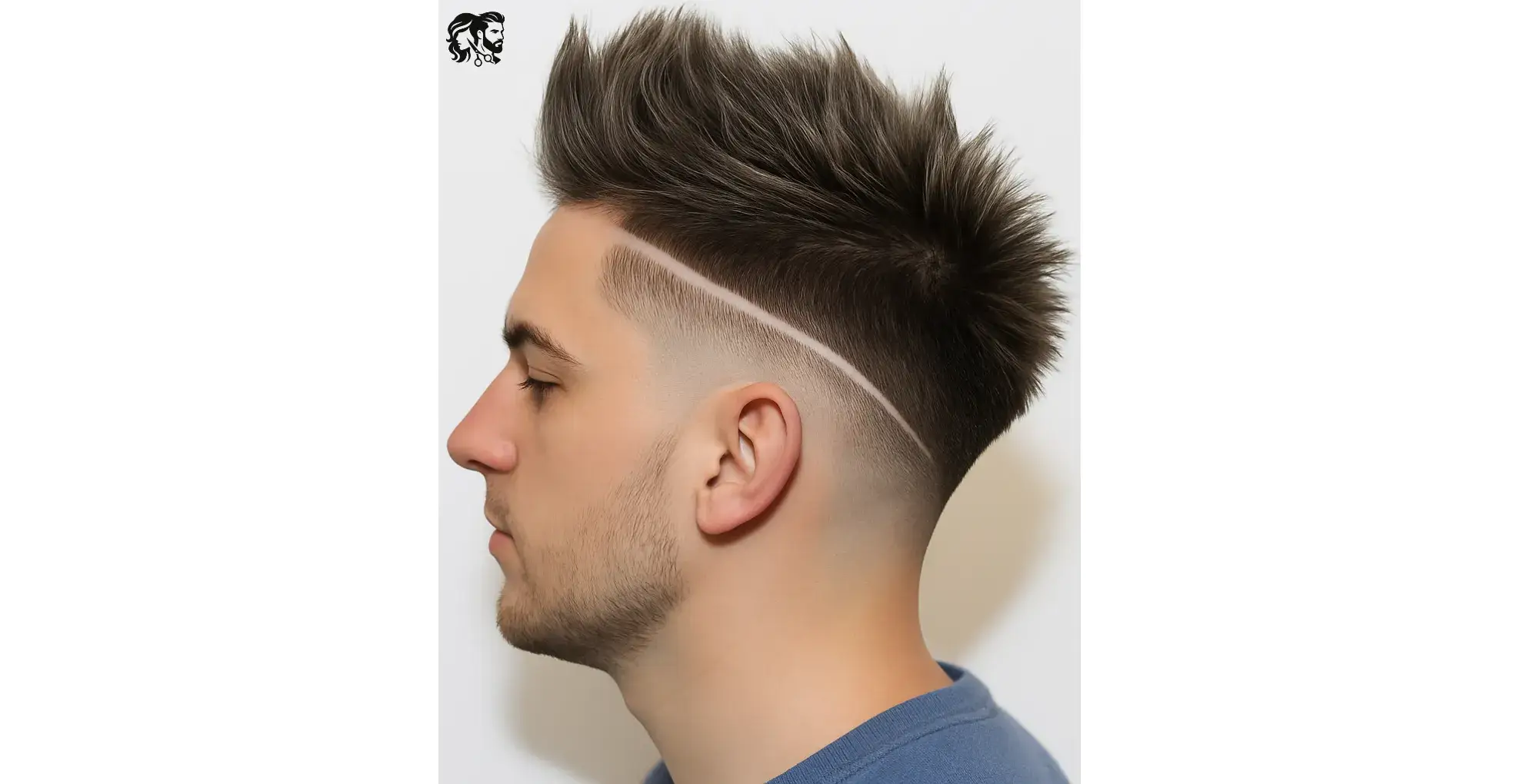 Faux Hawk with Low Taper Fade and Design