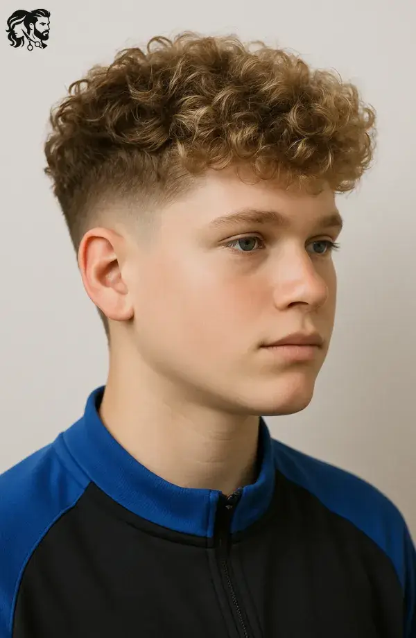  Fluffy Fringe with Low Taper Fade