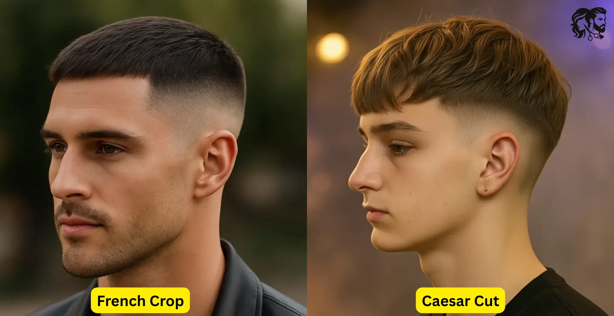 French Crop vs Caesar Cut