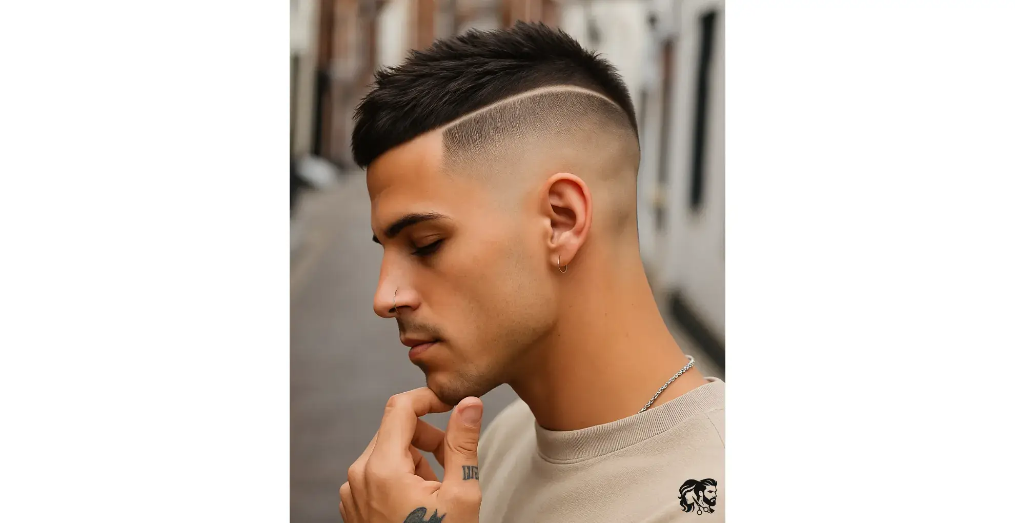 French Crop with a High Fade