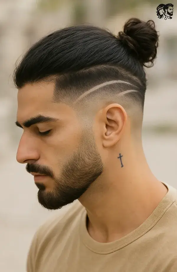 Fresh Mid Undercut Fade With Cool Design