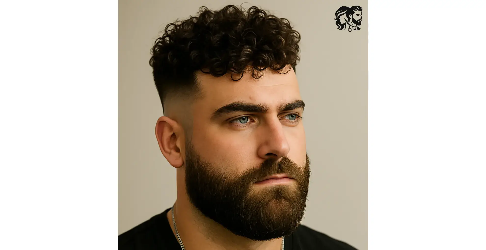 Fringe with a Beard Fade