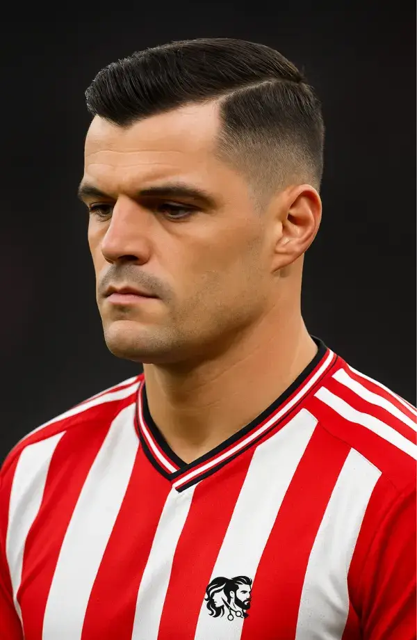 Granit Xhaka – Side Part Fade