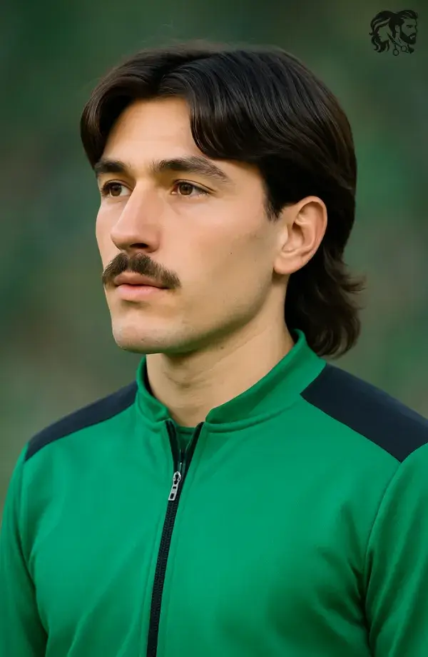 Hector Bellerín – Middle Part Mullet 