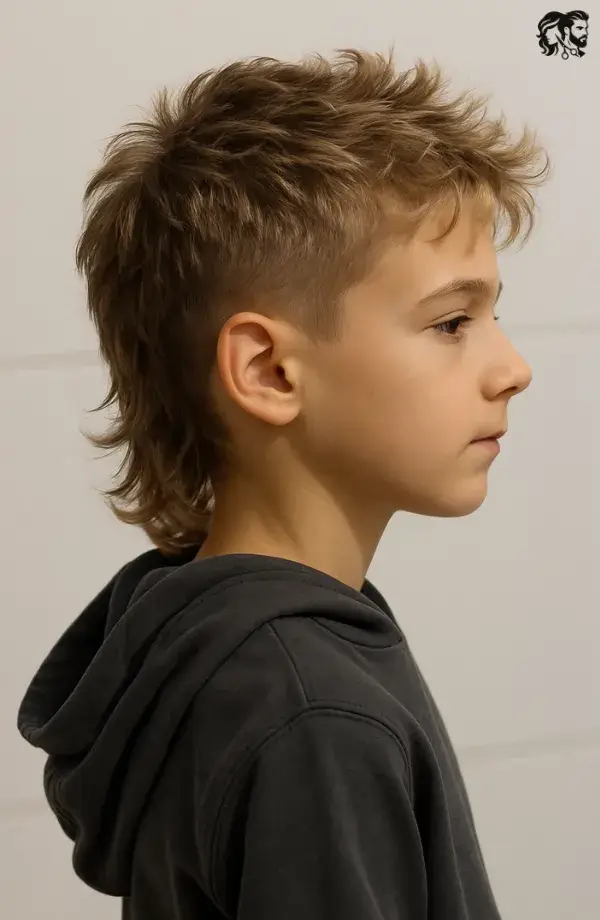 8. Mullet / Modern Mullet Fade For Boys