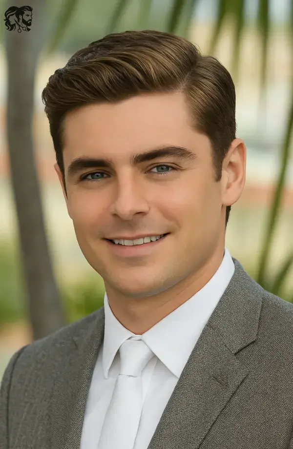 Ivy League Haircut for Straight Hair