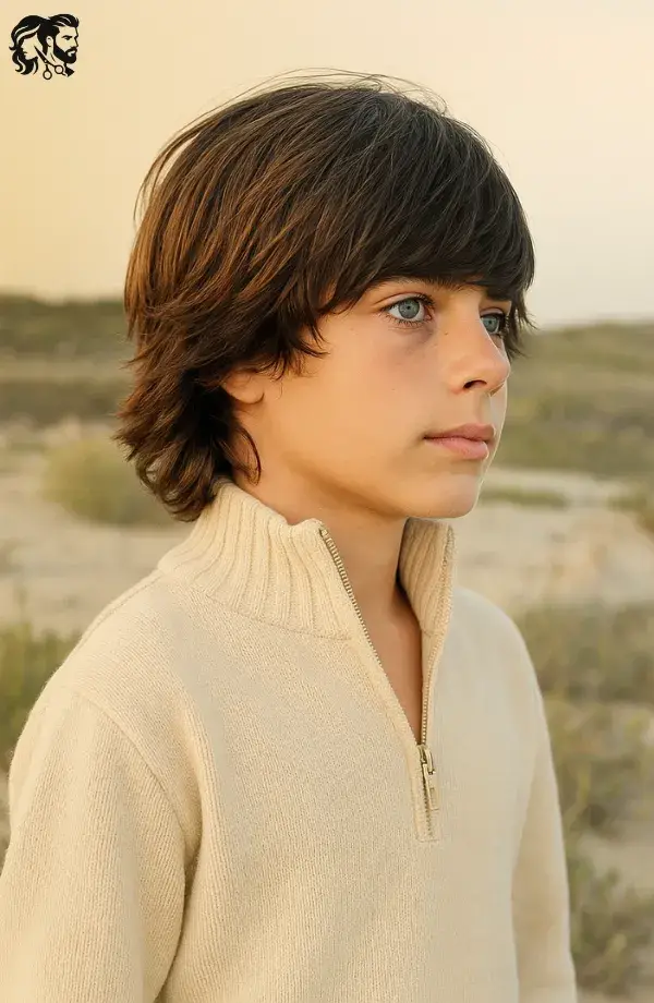  Layered Long Cut for Boys