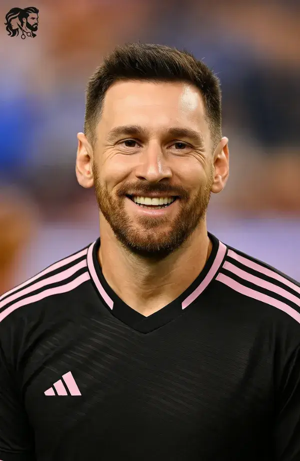 Lionel Messi – Spiky Crew Cut with Taper Fade