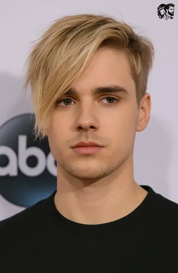 Long Fringe Side Swept Undercut