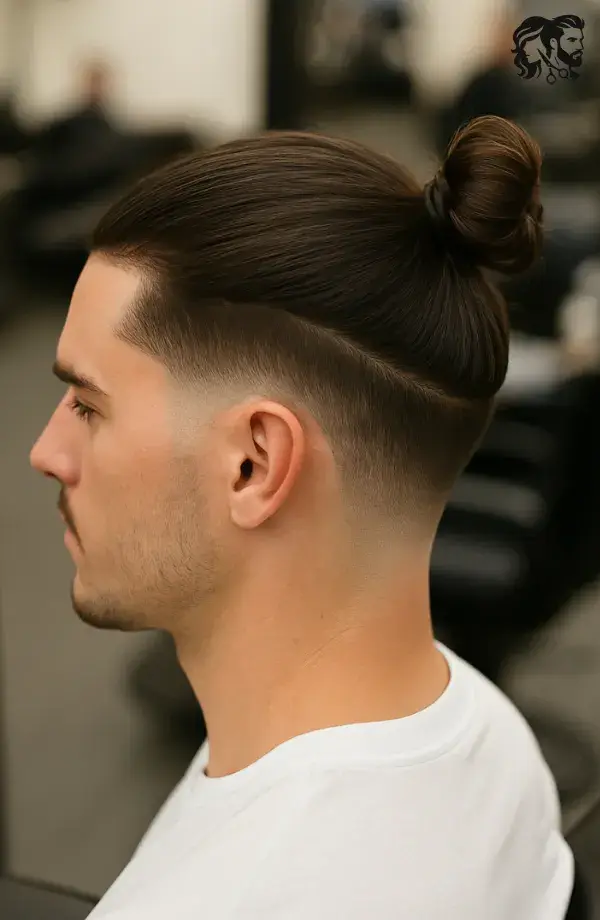 Long Hair With Low Taper Fade Undercut