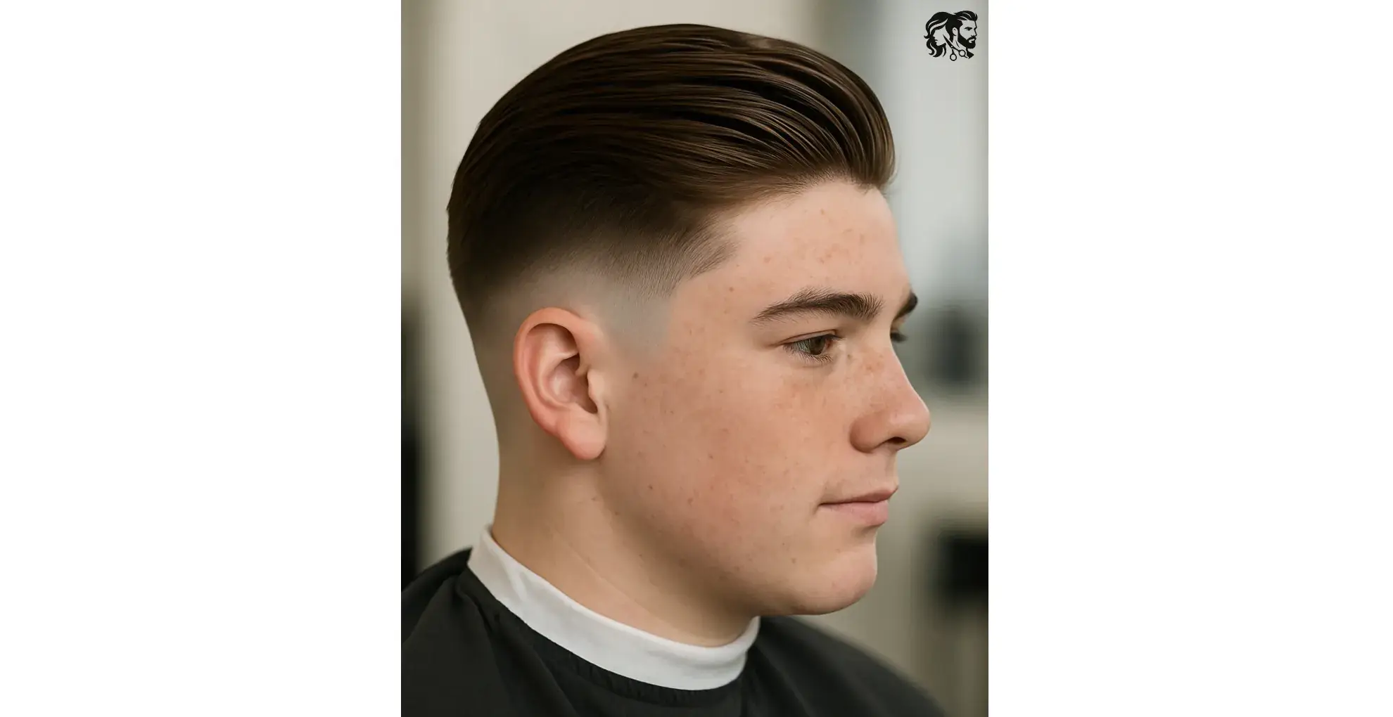 Low Taper Fade Slick Back