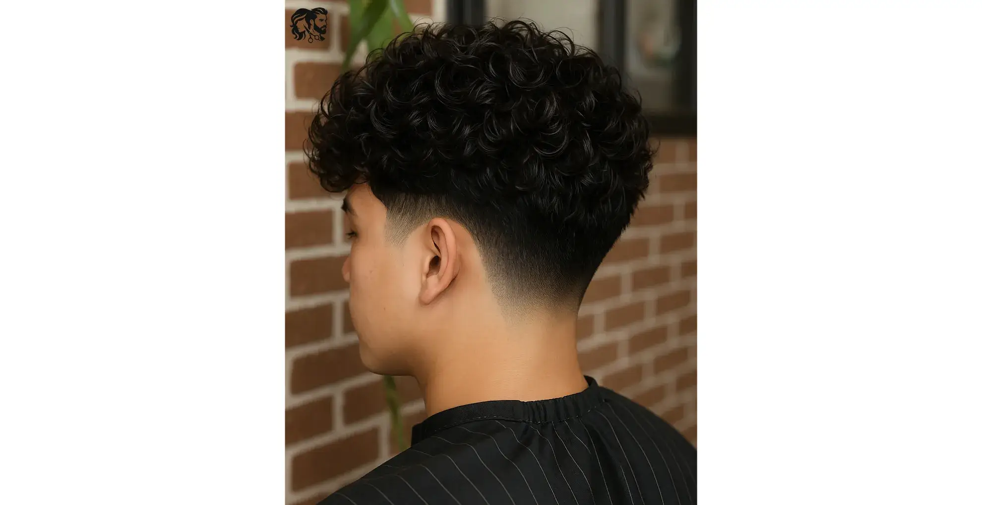 Low Taper Fade with Curly Hair