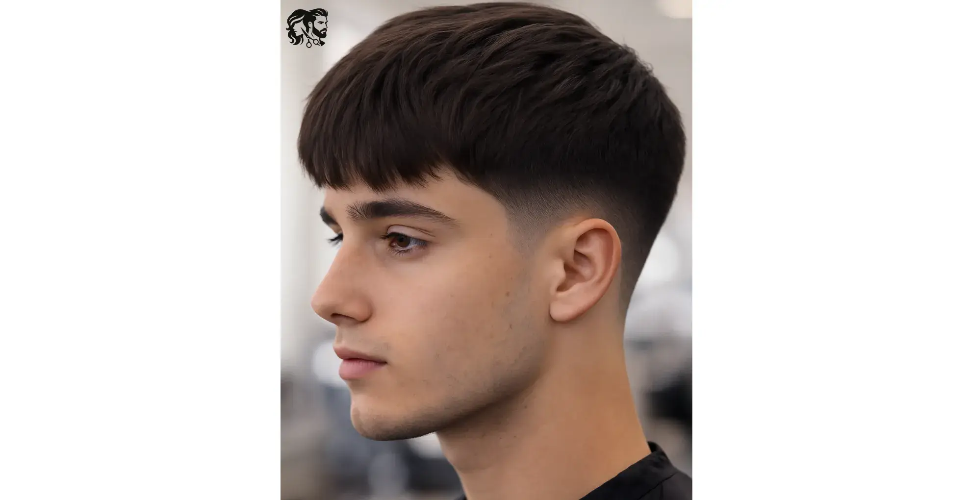 Low Taper Fade with Straight Hair