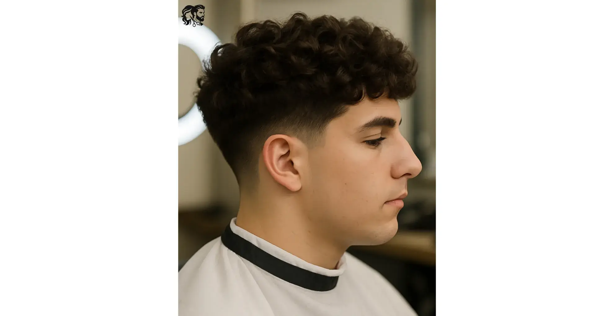 Low Taper with a Curly Top