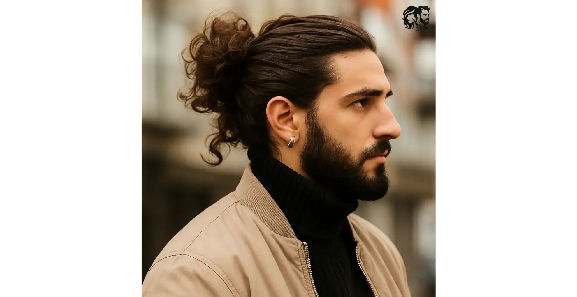 Man Bun With Curls