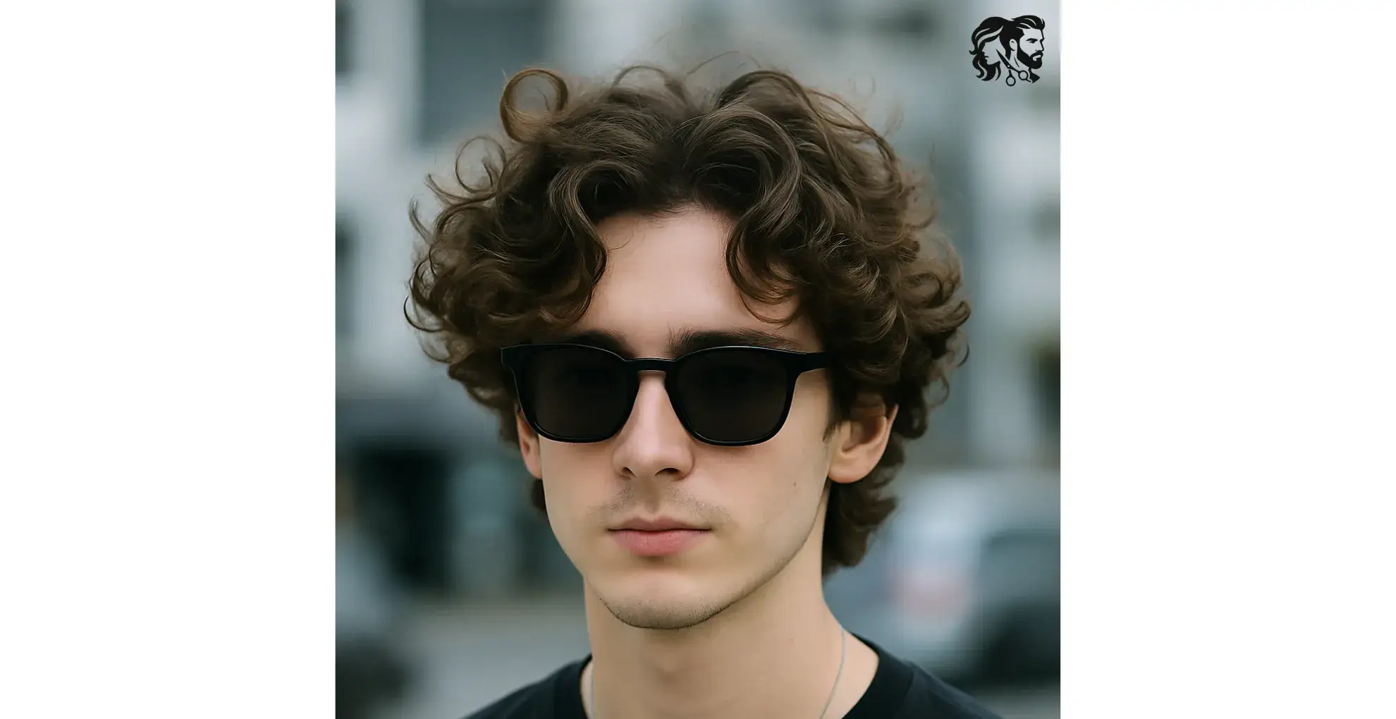 Messy Curly Middle Part