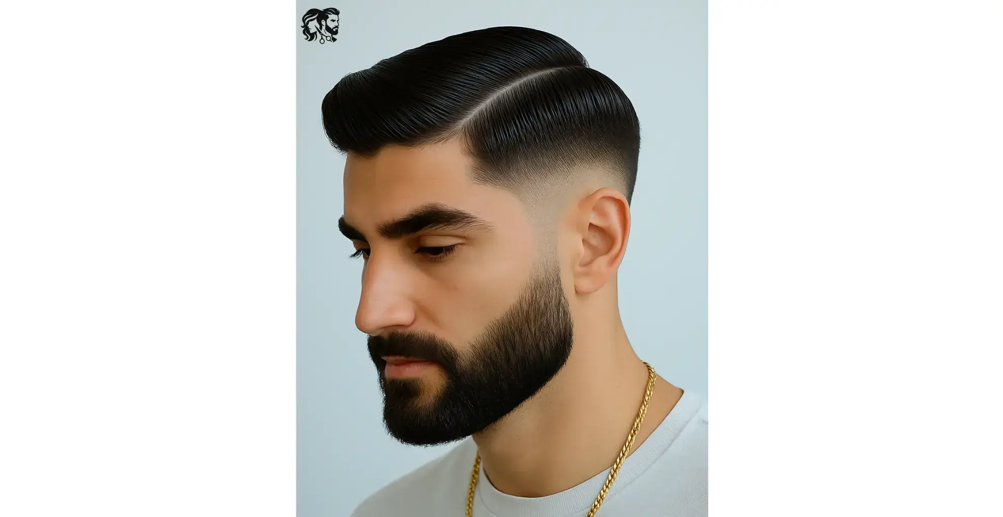 Mid Fade Comb Over