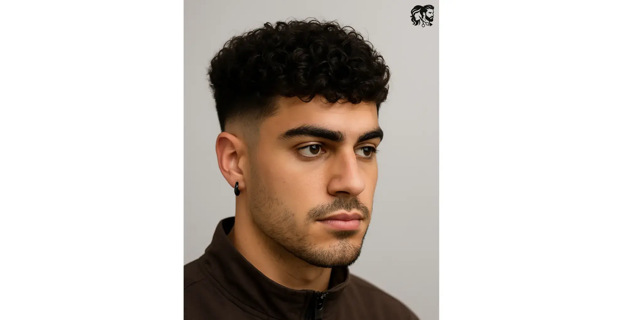 Mid Fade Curly Hair