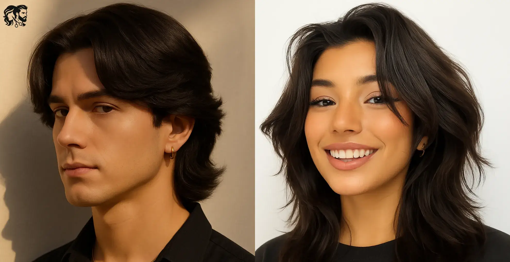 Middle Part Wolf Cut