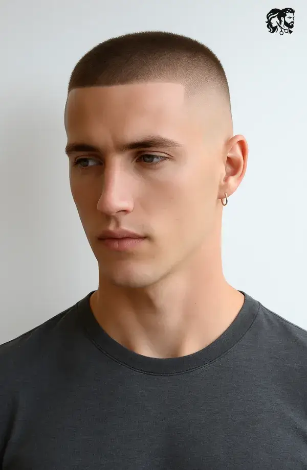 Military-Inspired Crew Cut Style