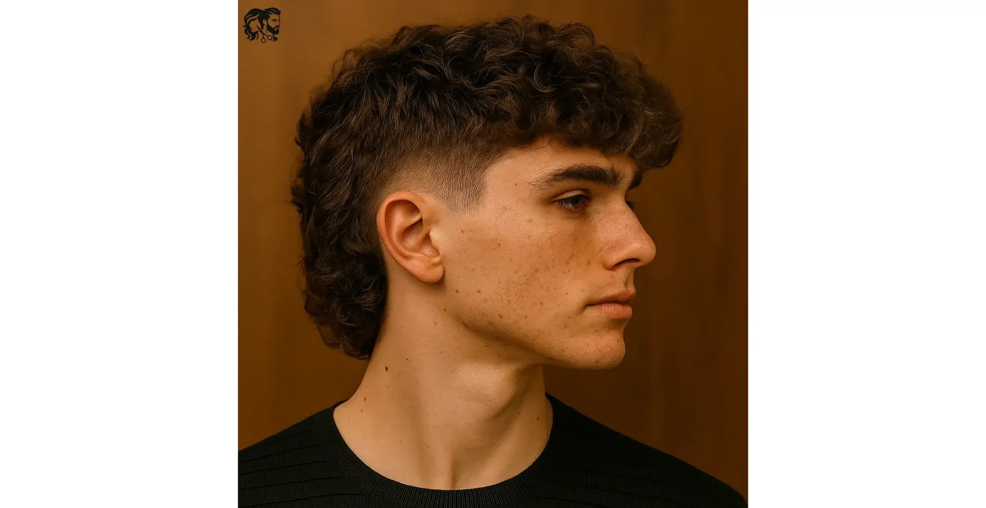 Trendy Short Mullet with Low Taper Fade